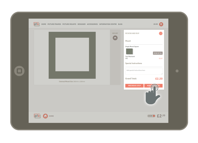 How to Order a Picture Mount Frames Express