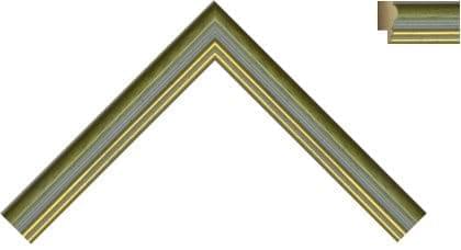 20mm Rb green gold line