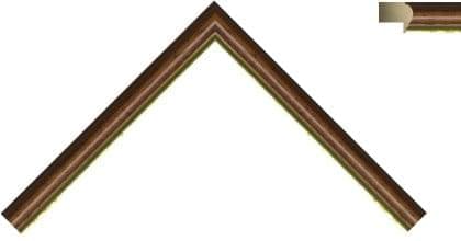 15mm Deep mahogany gold line