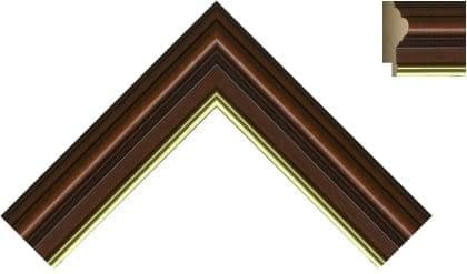 35mm Mahogany gold line