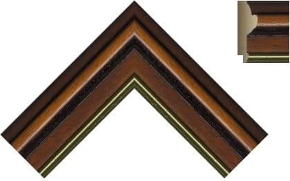 50mm High top brown Gold Line