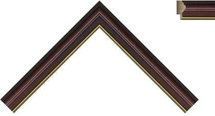 20mm Mini brown gold line