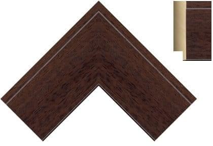 60mm Flat mahogany