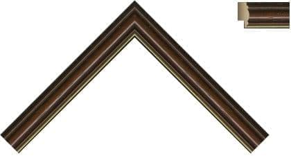 18mm Mini Brown Gold Line