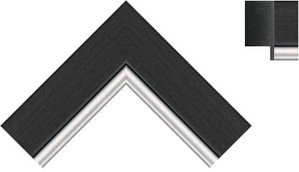 42mm Black with a bright silver line