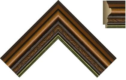 47mm Vic Brown Gold Line