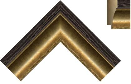 48mm Gold Black-Lined Back