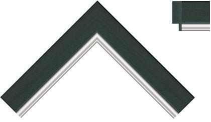 30mm Black with a bright silver line