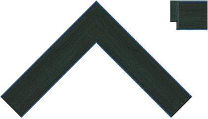 30mm Black double blue line