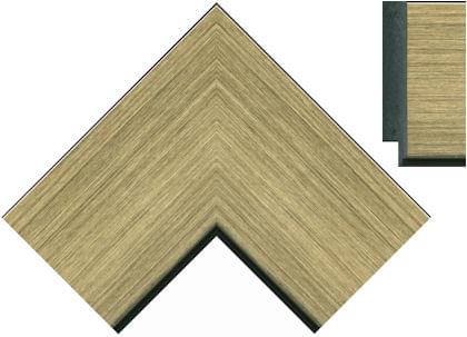 75mm Antique gold - black edge detail