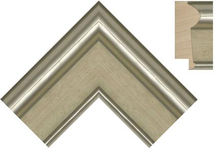 68mm Caneletto Silver Mottled green strip