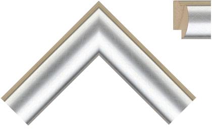40mm Scolloped silver