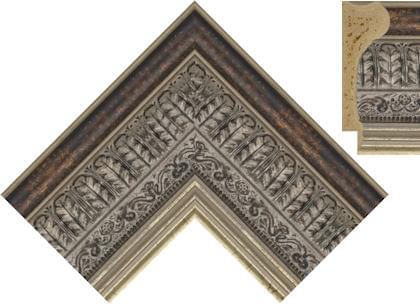 82mm Baroque dark silver ( c )
