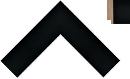 40mm Flat smooth black ramin