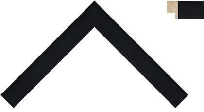 23mm Flat smooth black