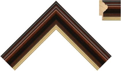 35mm Mahogany gold line