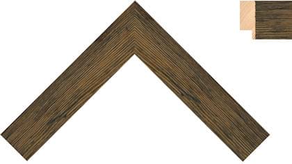 32mm Flat pitted grain brown