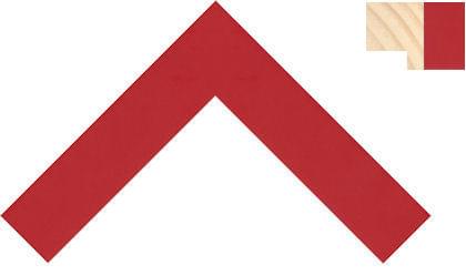 32mm Flat square smooth red