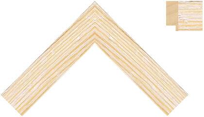 32mm Flat pitted grain white