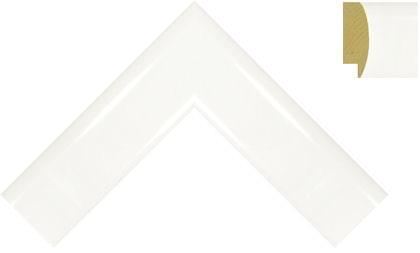 40mm Rounded smooth gloss white ( c )