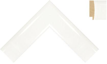 40mm Rounded smooth gloss white