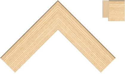 38mm Flat ash rounded back edge