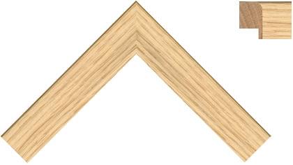 30mm Flat oak rounded back edge