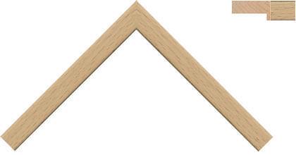 15mm Flat deep beech rounded edges