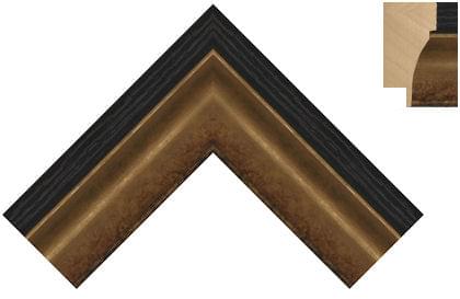 48mm Gold Black-Lined Back