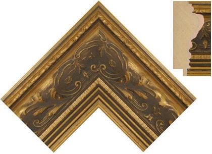 75mm Gold floral embossed