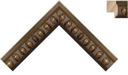 30mm Old rustic gold kidney ( Hr )