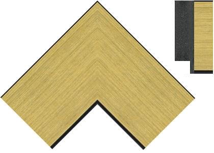 75mm Antique gold - black edge detail ( c )