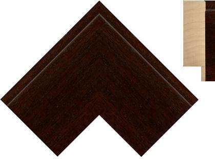83mm Flat grain brown raised back edge detail