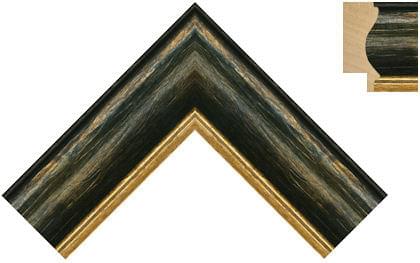 47mm Black and gold crackle gold line (Out of stock)