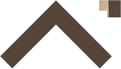 30mm Painted grain chocolate brown