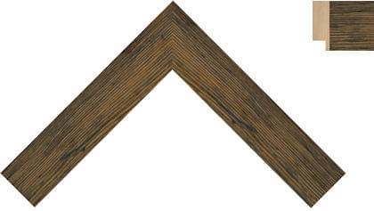 32mm Flat pitted grain brown