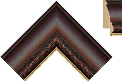 65mm Victorian red mahogany gold line (Out of stock)