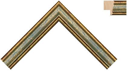 25mm Vichy red mottle gold, green band