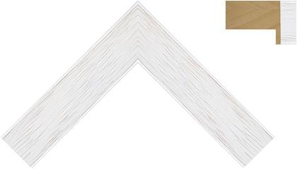 33mm Flat deep painted grain white
