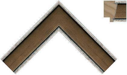35mm Distressed bronze and bright silver lines
