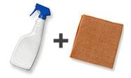 Cleaner and cloth