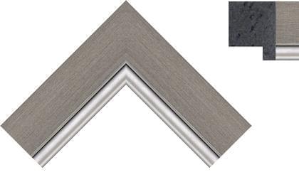 42mm Pewter with a bright silver line ( c )