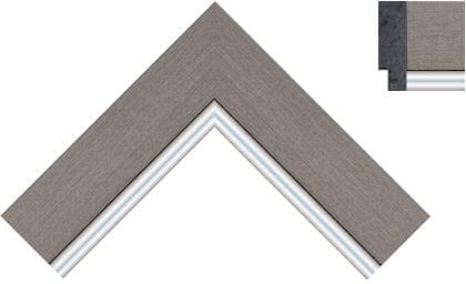 42mm Pewter with a bright silver line ( c )