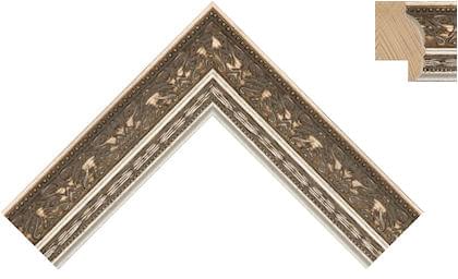 35mm Muscat baroque style pale silver