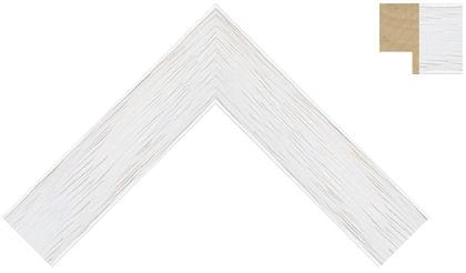 30mm Flat matt grain white