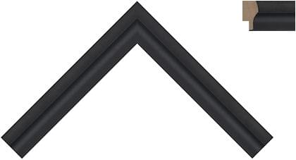 20mm Smooth ' scoop ' matt black