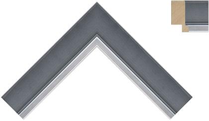 35mm Misted gunmetal gloss with a bright silver line