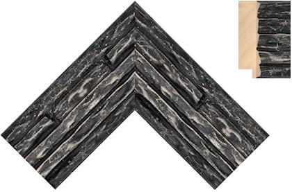 58mm Black deep detail granite