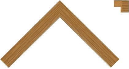 20mm Flat grain oak veneer chamfered edges
