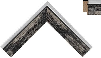 32mm Burnished black with bright silver back edge